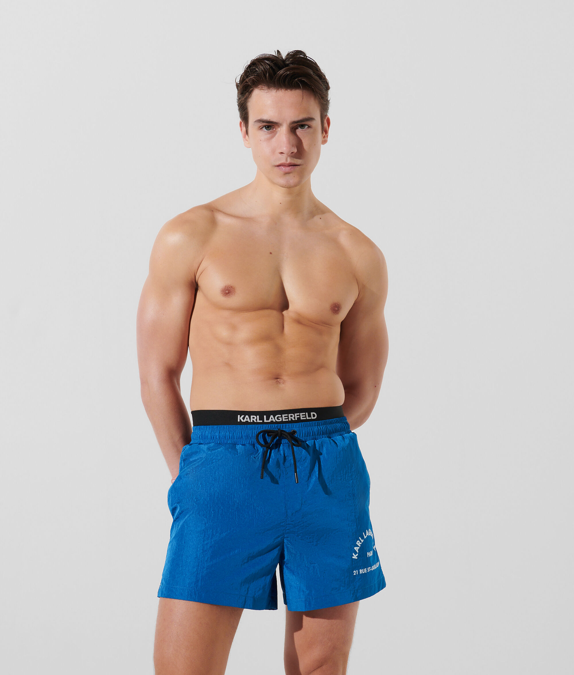 (image for) Superb RUE ST-GUILLAUME DOUBLE WAISTBAND BOARD SHORTS